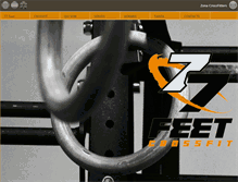 Tablet Screenshot of crossfit77feet.com